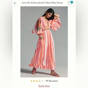 Farm Rio for Anthro dress